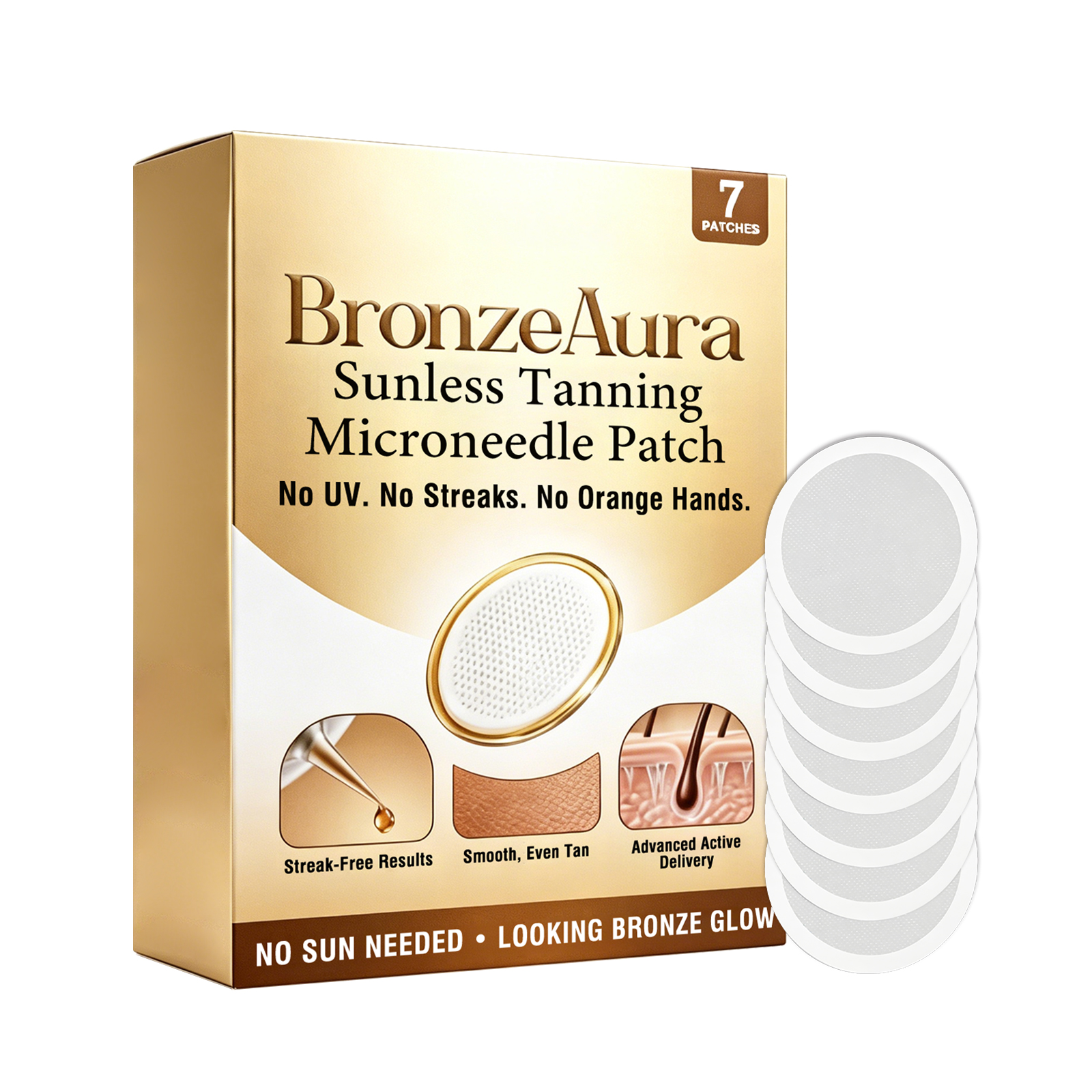 Skin Care Patch Gentle Skin Friendly Breathable Thin Fit Create Natural Bronze Skin Summer Outdoor Convenient Sticker