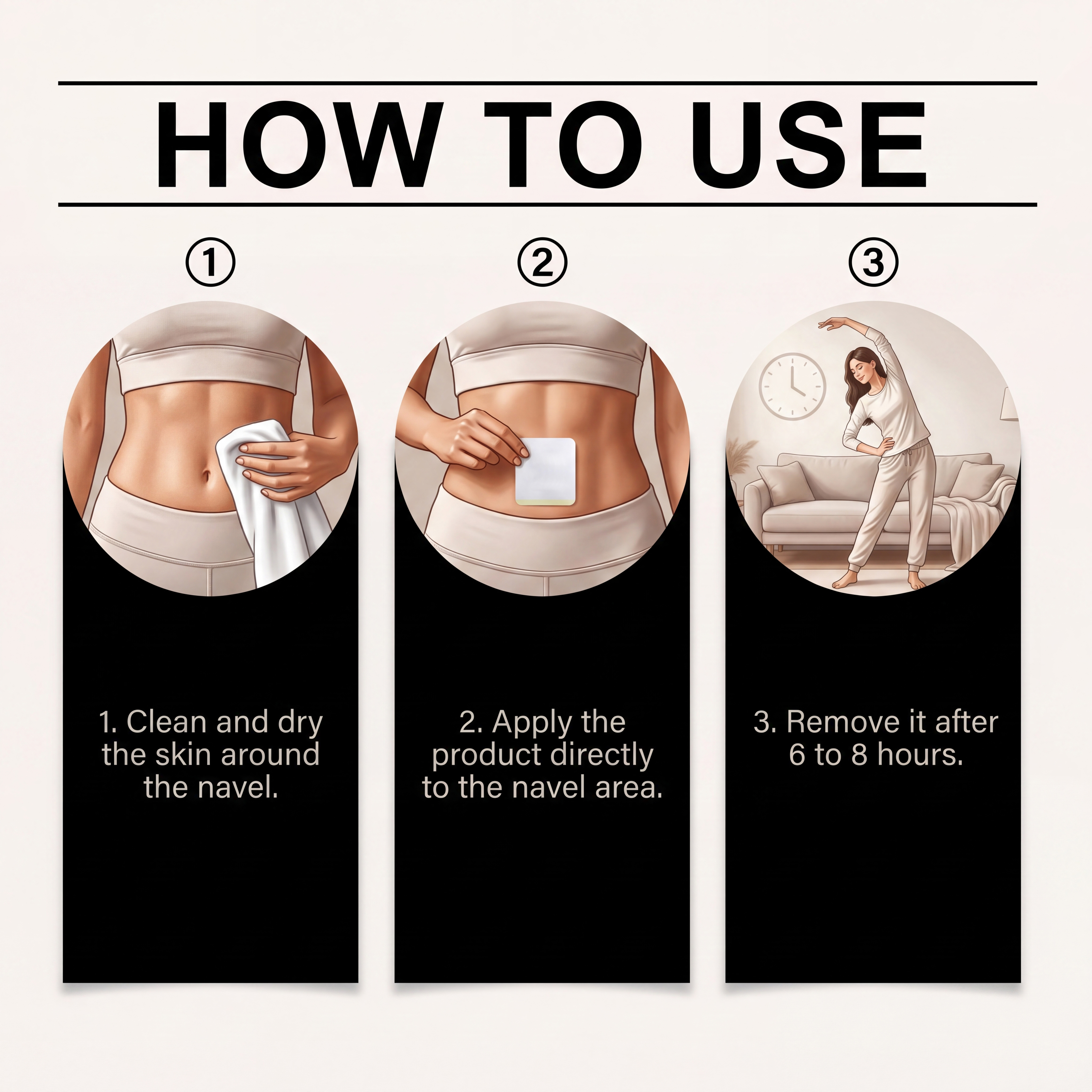 Body Care Patch Slim Figure Gentle Shape Soft Skin Close Fit Daily Portable Sticker