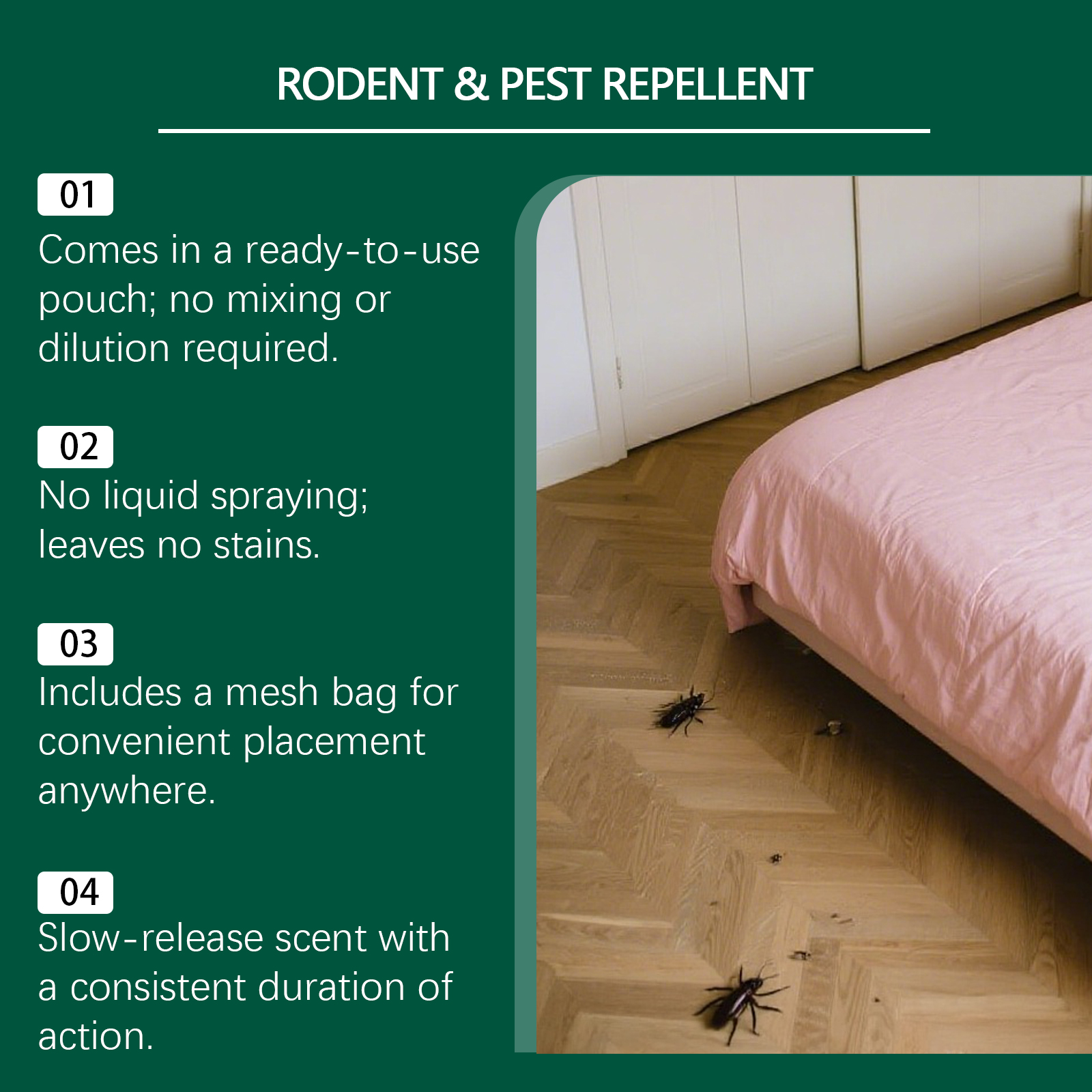 Mouse And Insect Repellent Solid Pellet For Indoor And Outdoor Daily Pest Deterrence