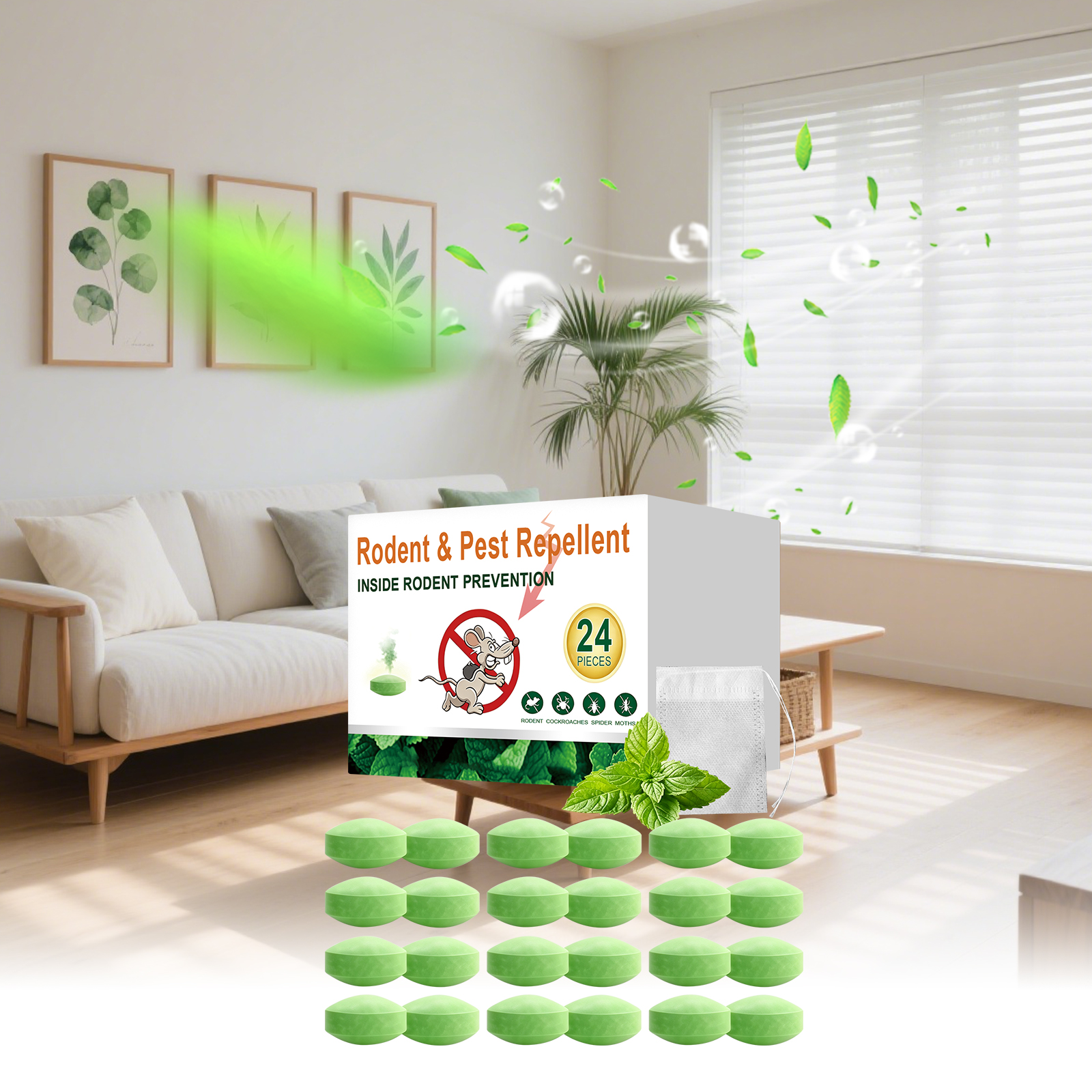 Mouse And Insect Repellent Solid Pellet For Indoor And Outdoor Daily Pest Deterrence