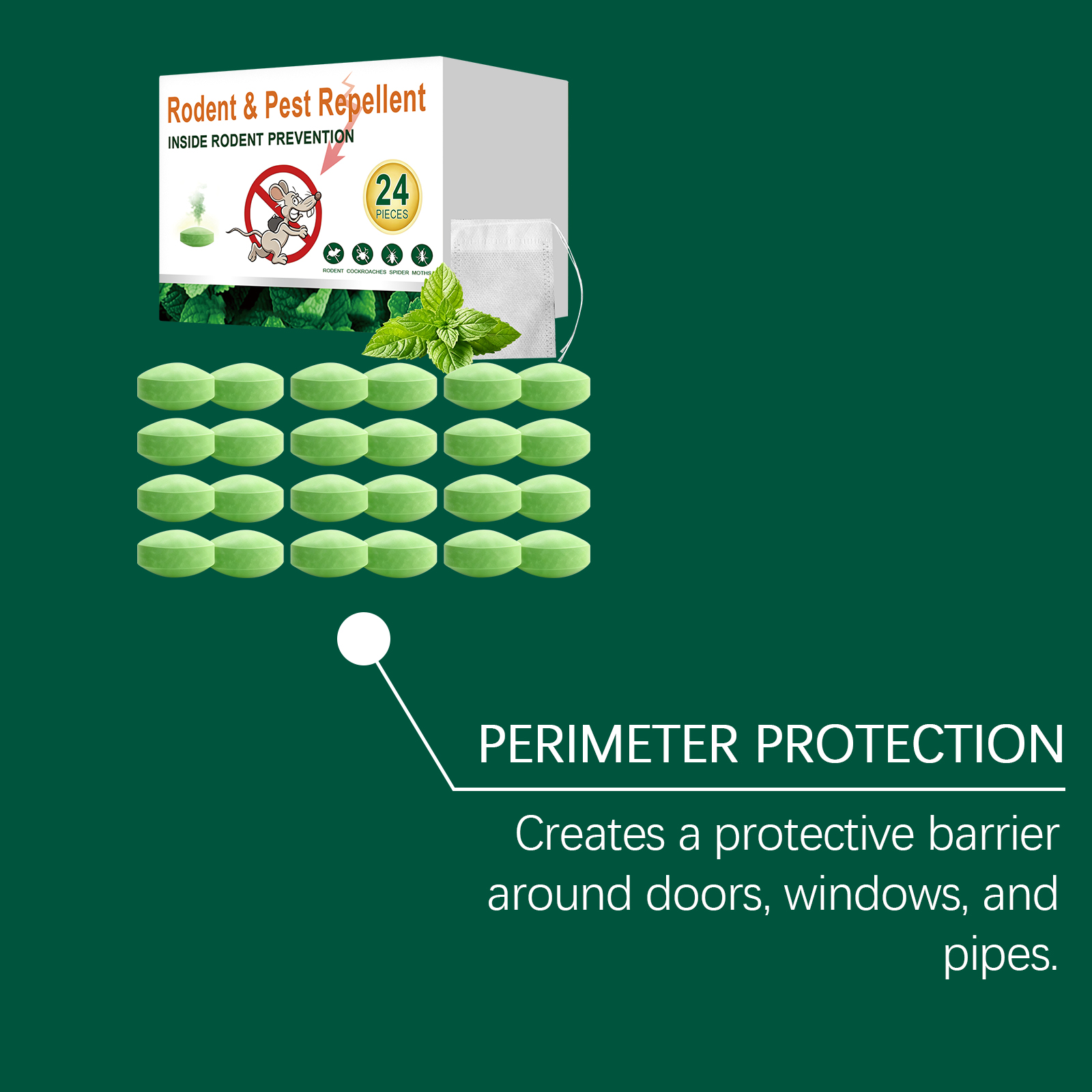 Mouse And Insect Repellent Solid Pellet For Indoor And Outdoor Daily Pest Deterrence