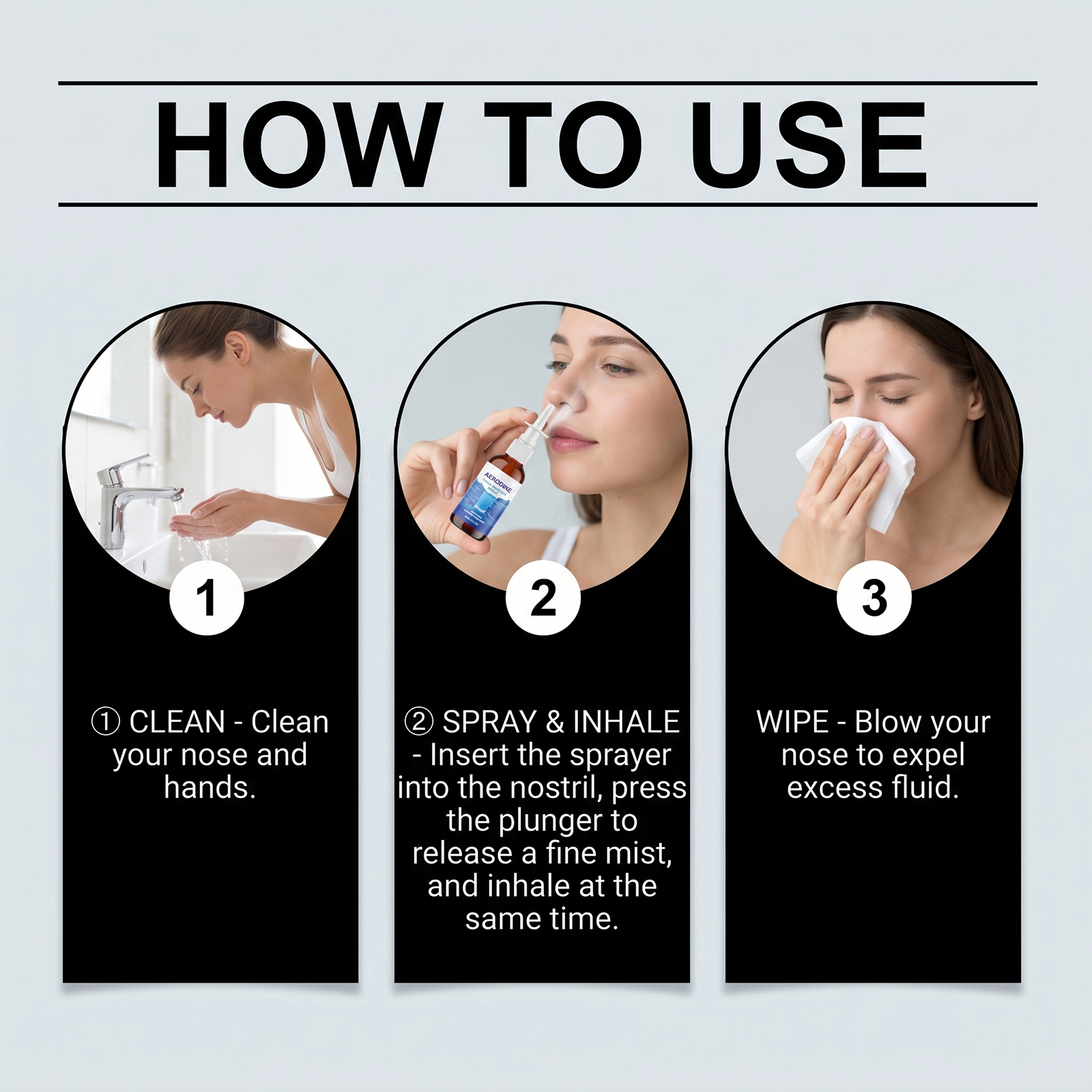 Nasal Cleansing Spray Gentle Mild Comfort Fresh Care Nose Interior Daily Portable Protection