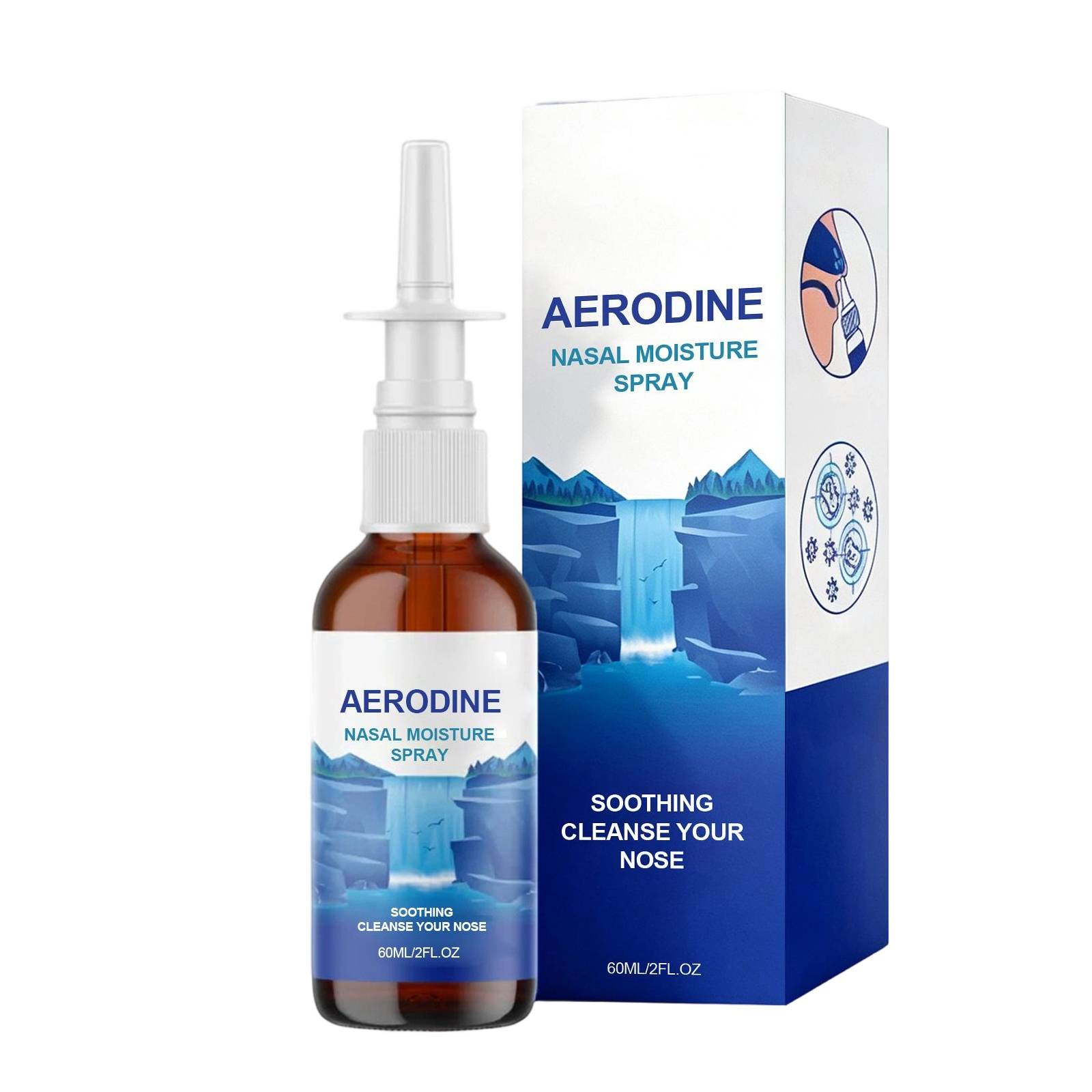 Nasal Cleansing Spray Gentle Mild Comfort Fresh Care Nose Interior Daily Portable Protection