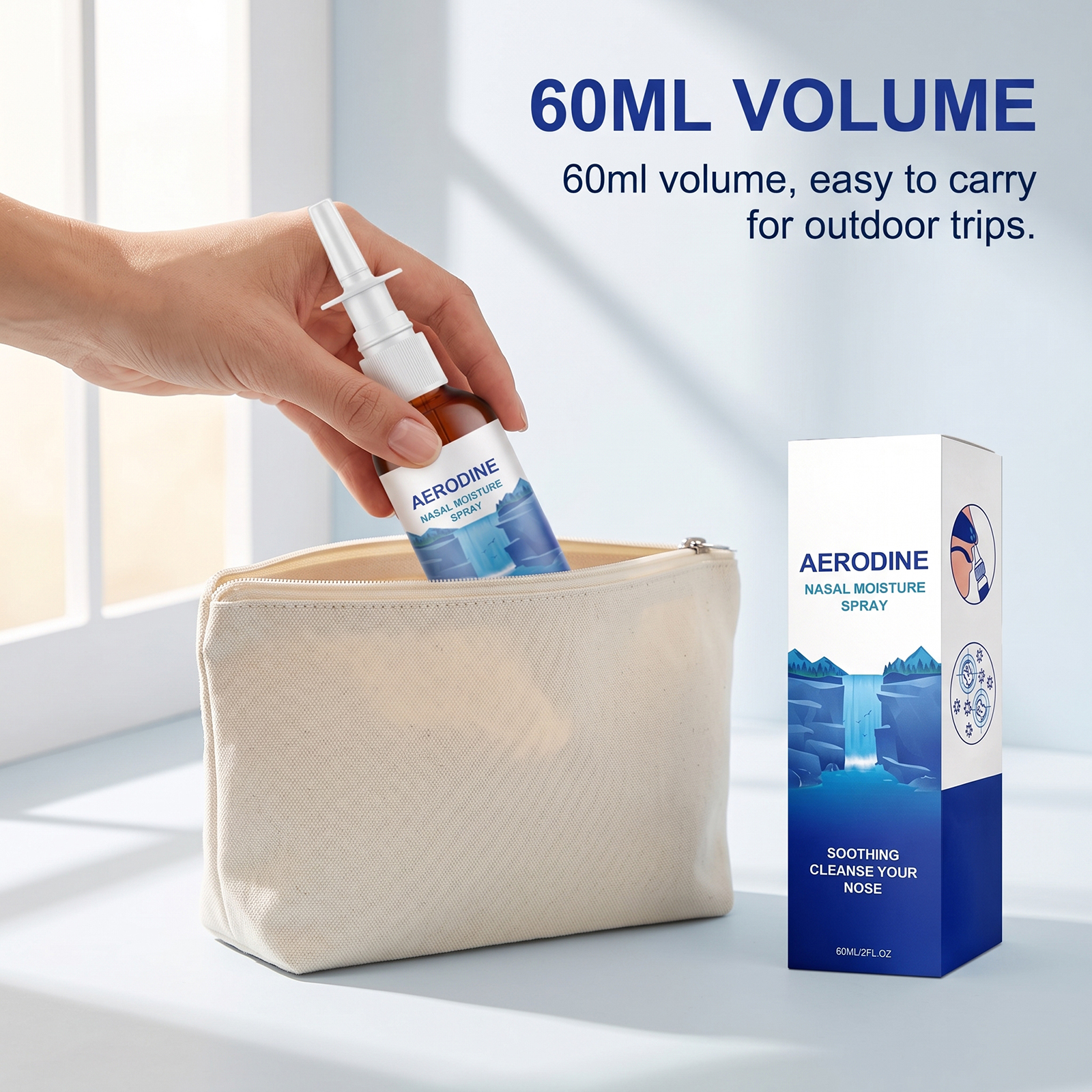 Nasal Cleansing Spray Gentle Mild Comfort Fresh Care Nose Interior Daily Portable Protection