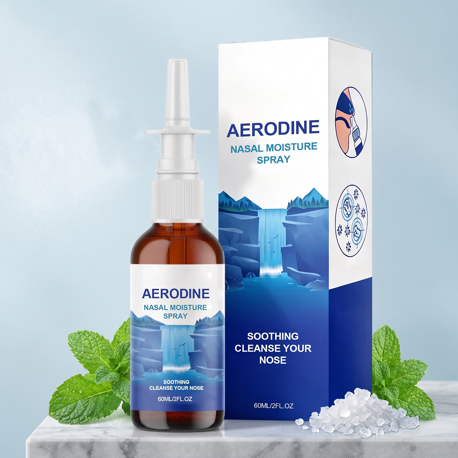 Nasal Cleansing Spray Gentle Mild Comfort Fresh Care Nose Interior Daily Portable Protection