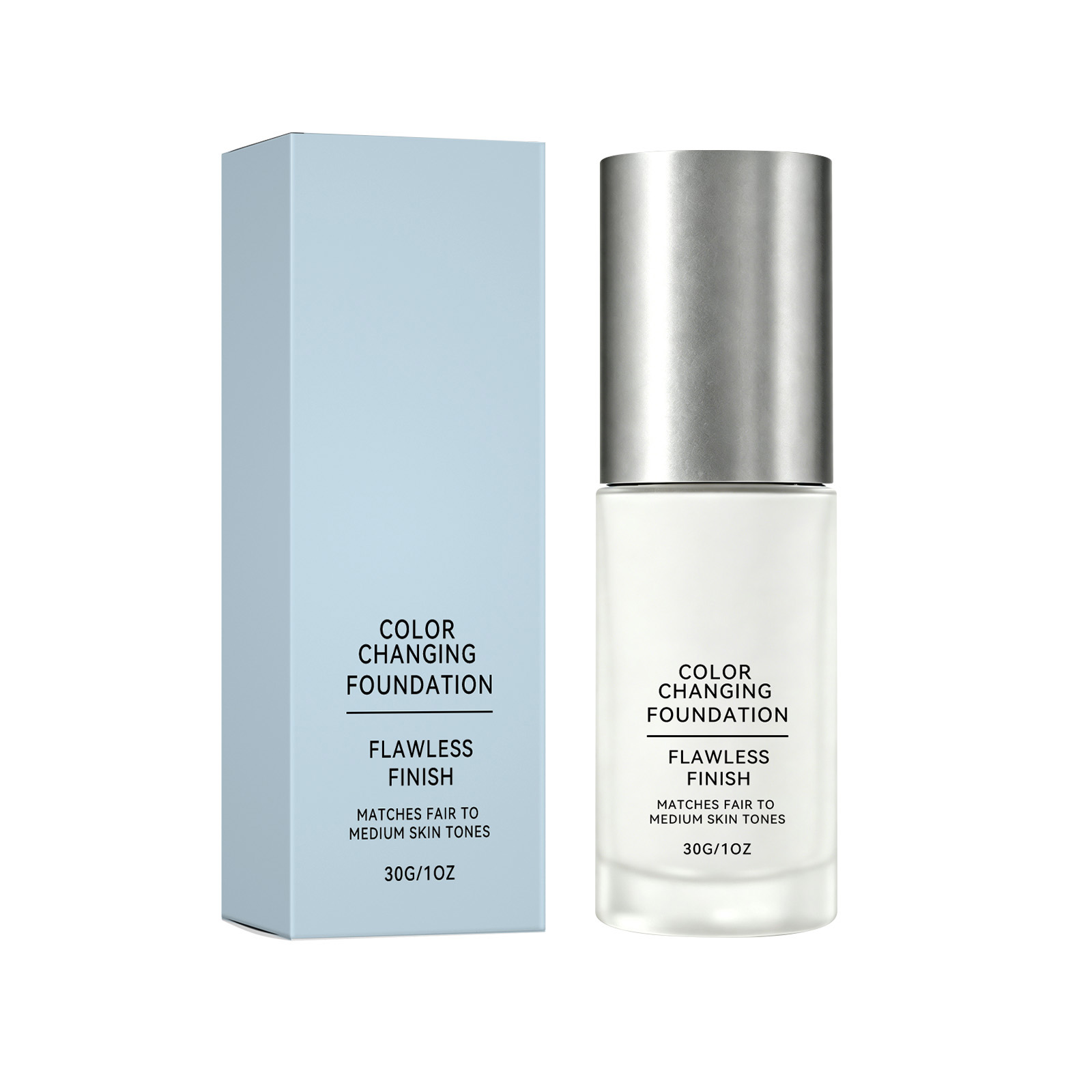 Natural Color Changing Light Makeup Foundation Natural Concealer Moisturizing Transparent Soft Skin Fit Makeup Thin Foundation