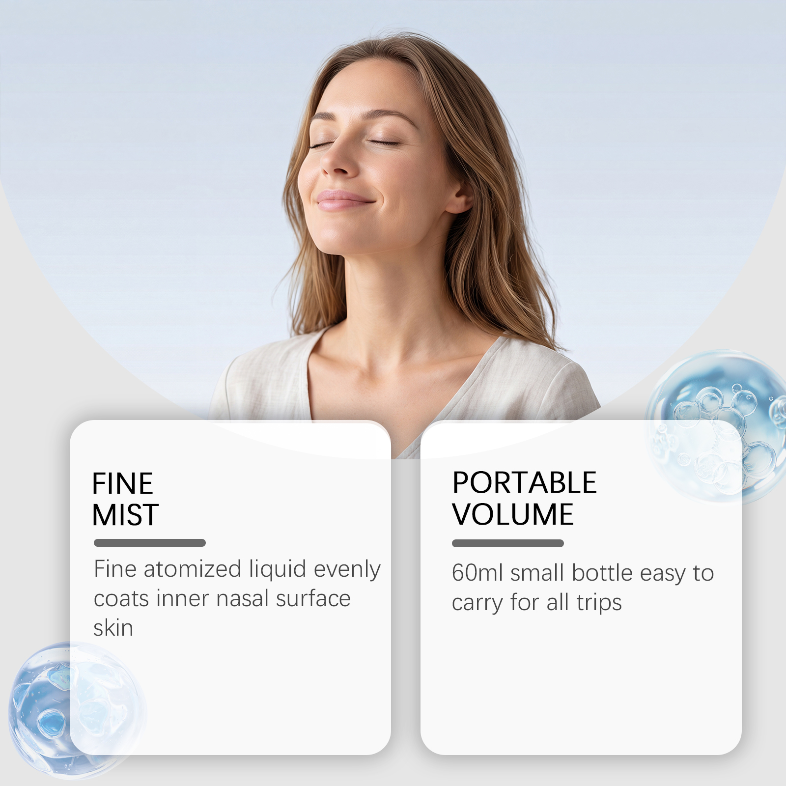 Nasal Gentle Cleansing Spray Household Portable Nasal Wash Daily Moisturizing Care Clean Nose Comfort Sprayer