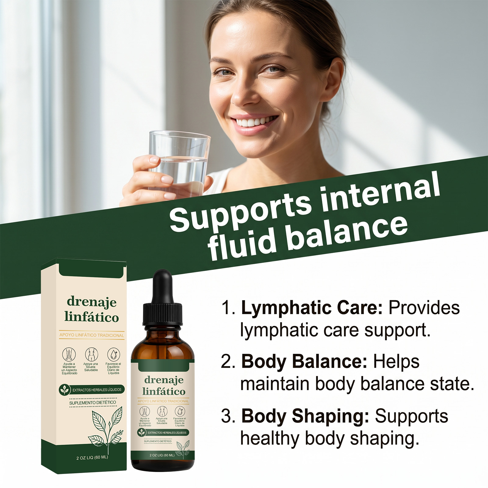 Body Nourishing Drops Mild Herbal Formula Protect Physical Circulation Daily Dietary Supplement Convenient Oral Drops