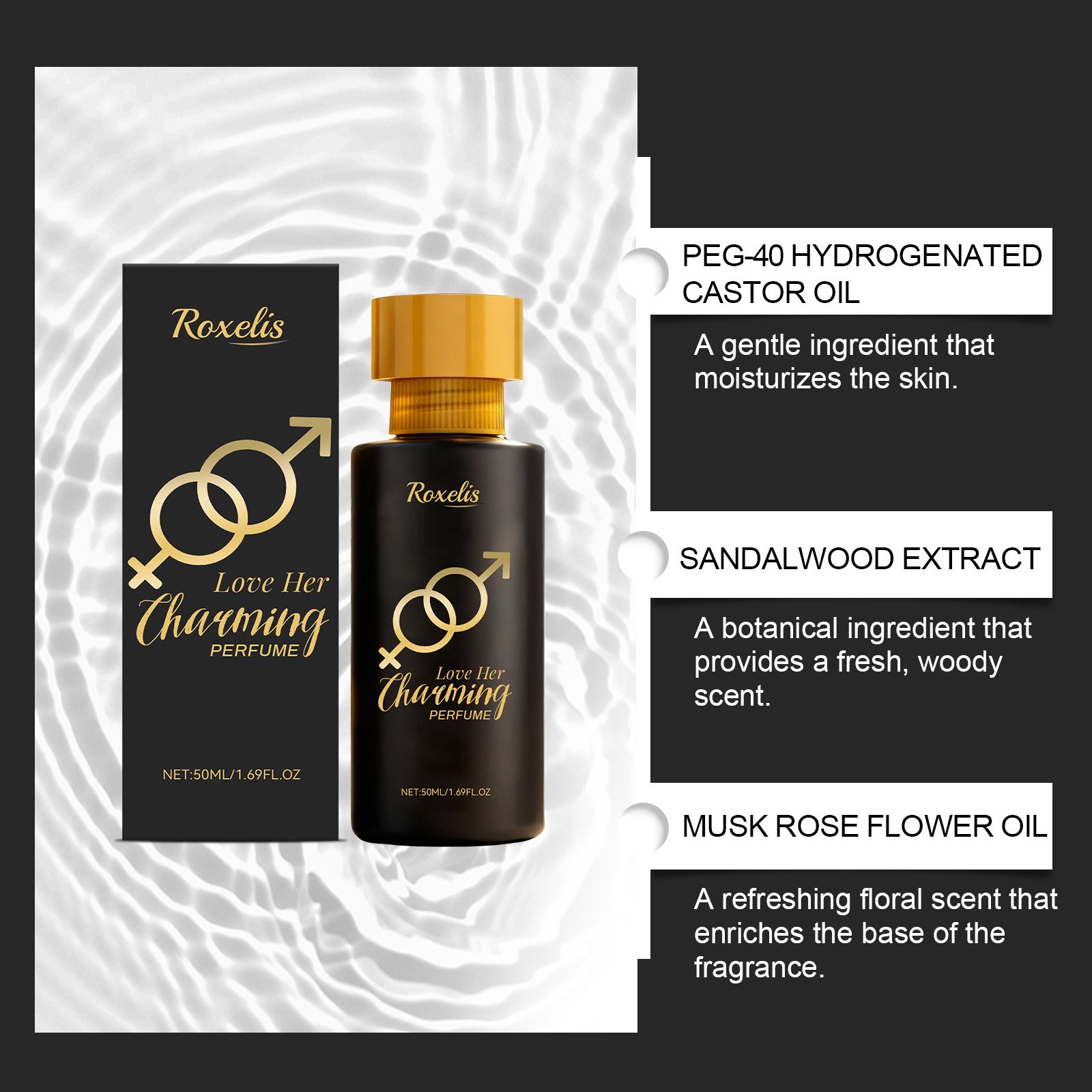 Charming Perfume Fresh Light Layered Textured Soft Mild Long Lasting Fragrance Daily Party Occasions