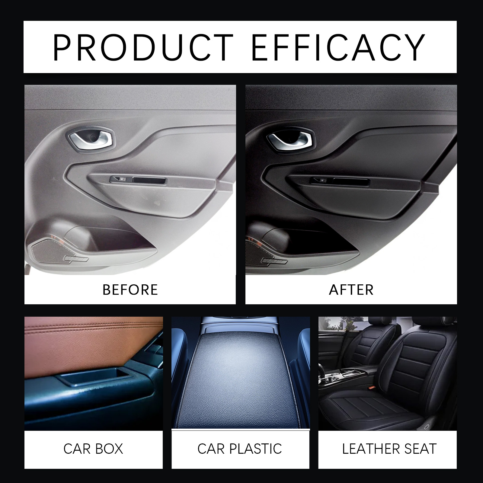 Car Interior Polish Agent Polishing Renew Decontamination Maintenance Care Shine Anti Pollution