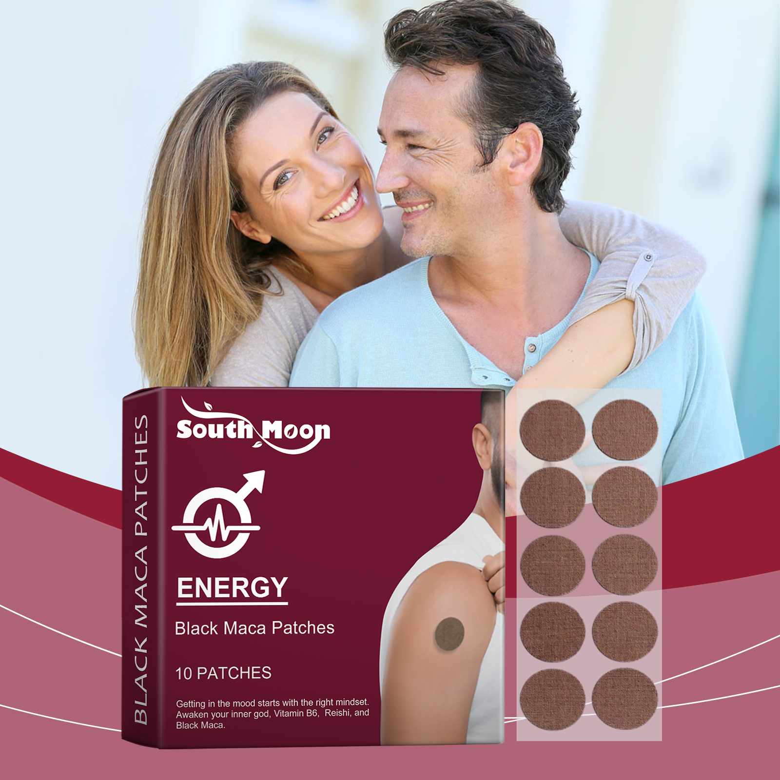 Herbal Vitality Patch Male Energy Supplement Boost Vitality Performance Herbal Patch For Male Daily Physical Care