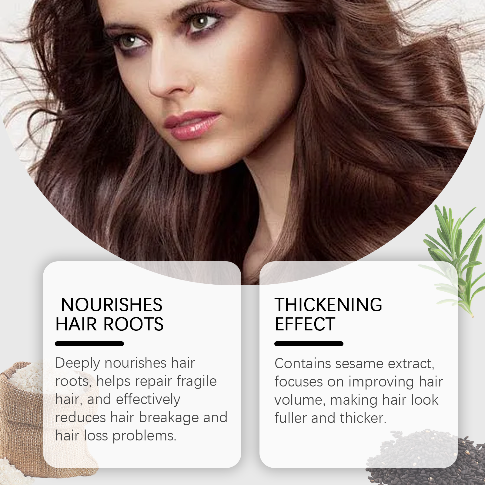 Black Sesame Hair Essence Oil Nourishing Smoothing Frizz Control For Dry Damaged Hair Daily Care Treatment