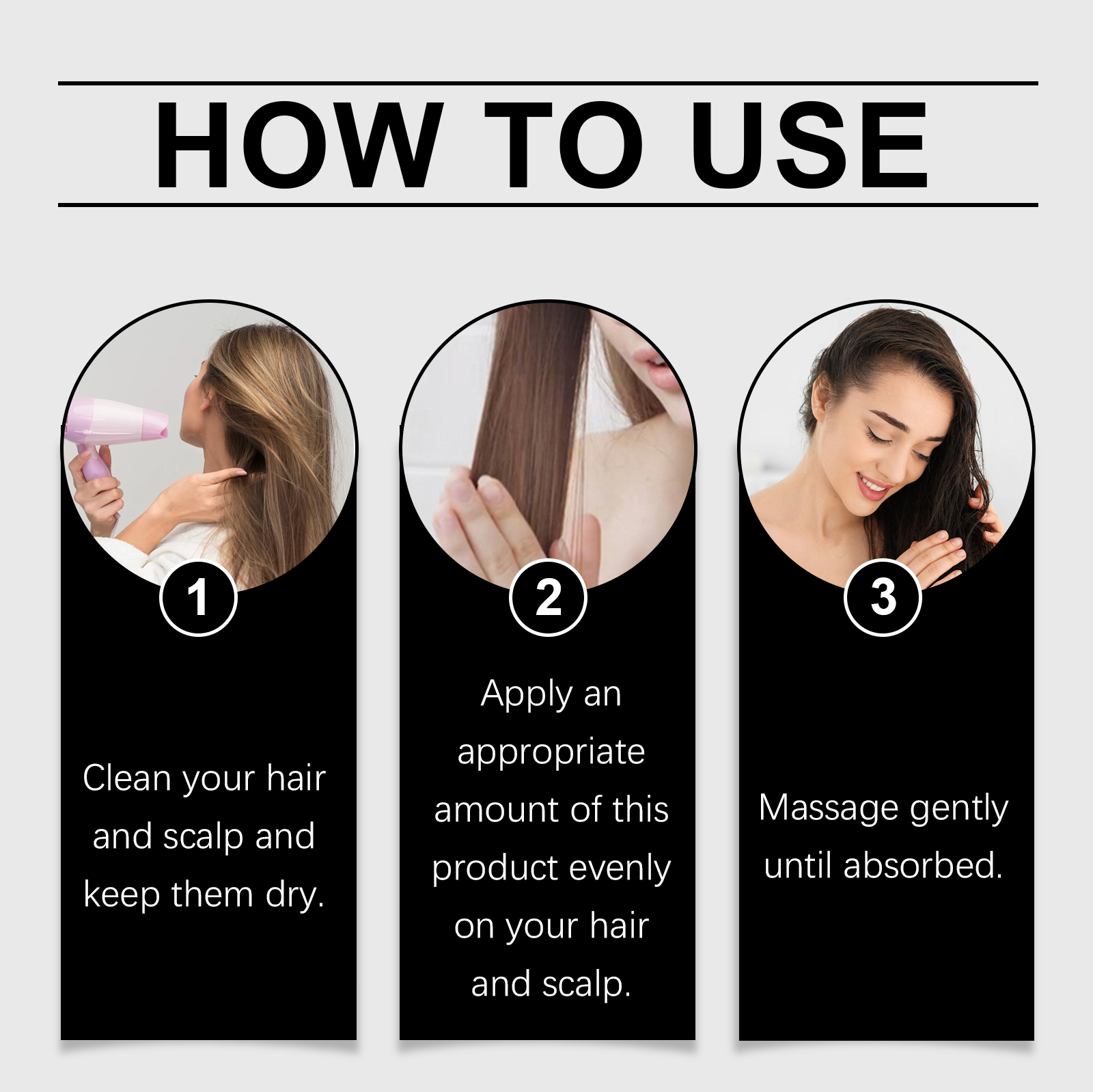 Black Sesame Hair Essence Oil Nourishing Smoothing Frizz Control For Dry Damaged Hair Daily Care Treatment