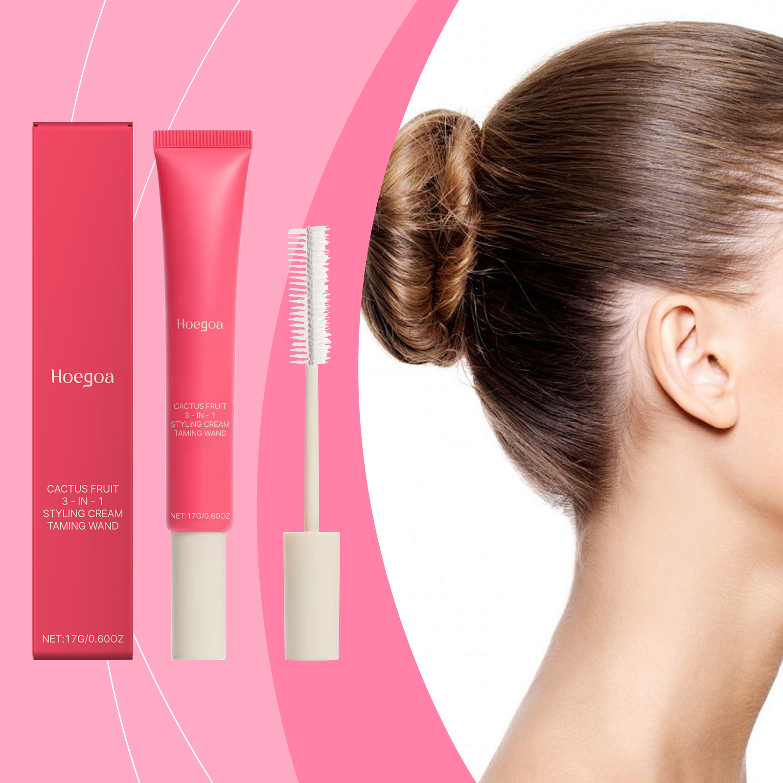 Hair Styling Cream Moisturizing Shaping Frizz Control Natural Hold For Daily Smooth And Manageable Hair Care