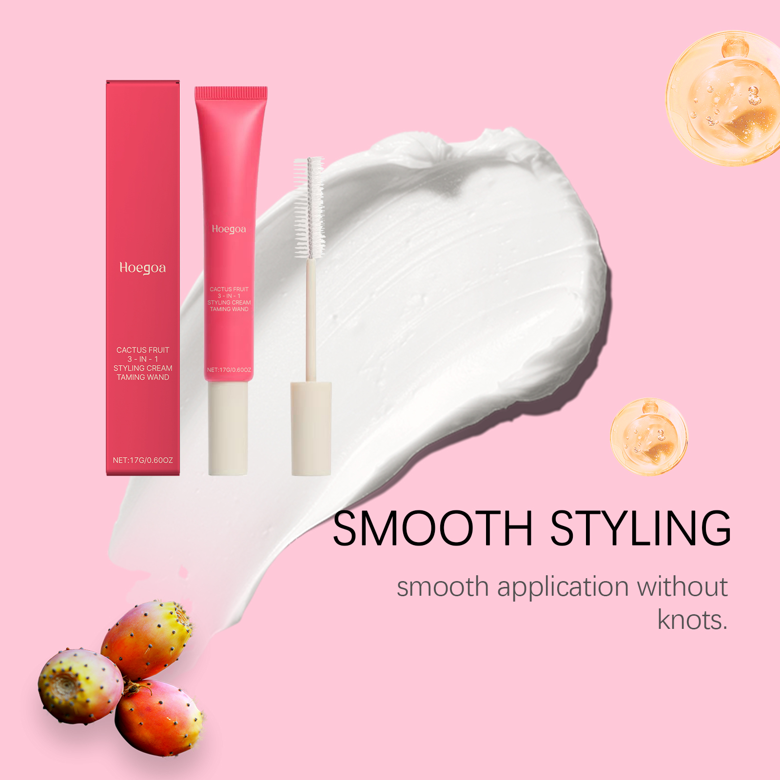 Hair Styling Cream Moisturizing Shaping Frizz Control Natural Hold For Daily Smooth And Manageable Hair Care