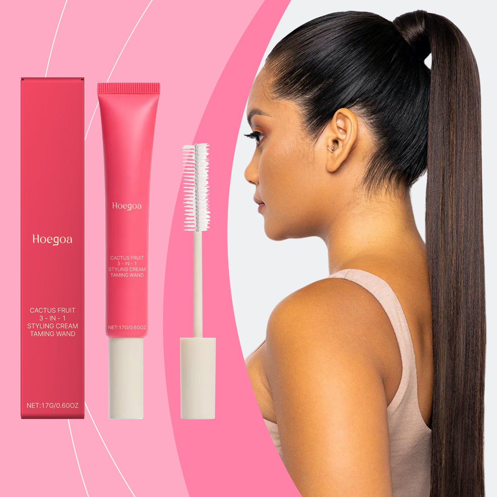 Hair Styling Cream Moisturizing Shaping Frizz Control Natural Hold For Daily Smooth And Manageable Hair Care
