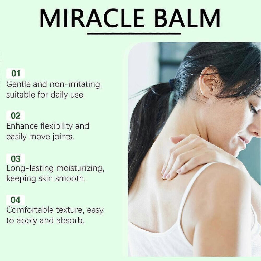 2pcs 60g Miracle Balm Herbal Soothing Joint Cream For Back Hands Feet KneeMuscle Pain Relief