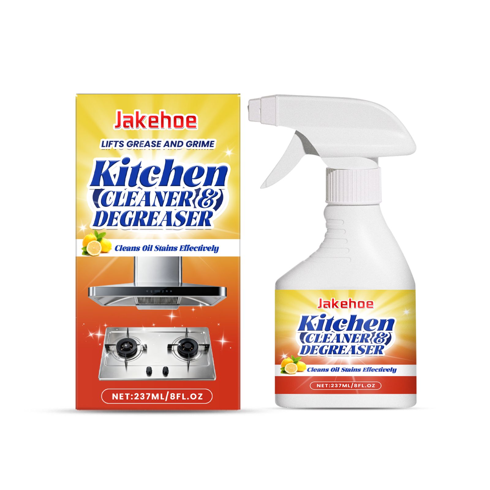 Kitchen Degreaser Foam Spray For Stove Hood And Countertop Oil Stain Cleaning Home Use