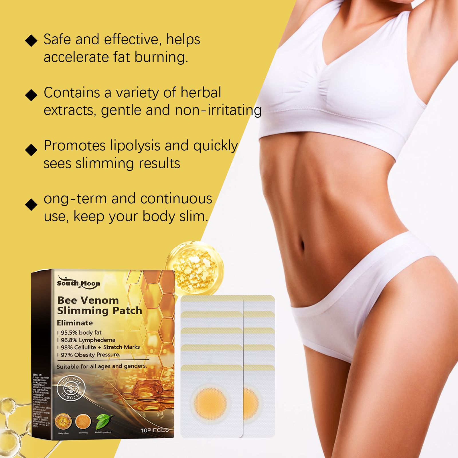 Bee Venom Body Shaping Patch For Firming Slimming And Daily Body Care