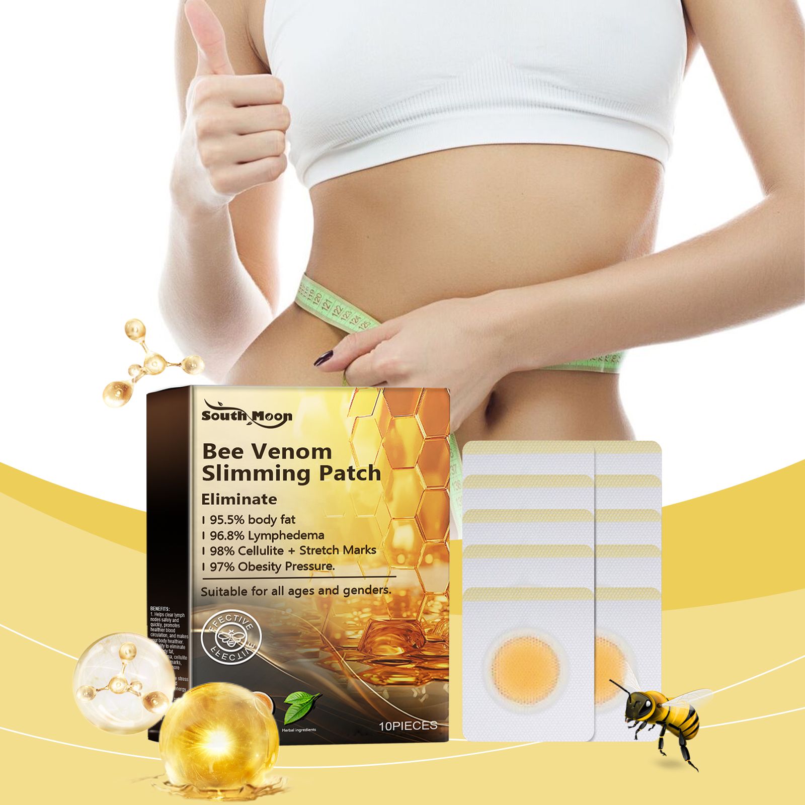 Bee Venom Body Shaping Patch For Firming Slimming And Daily Body Care