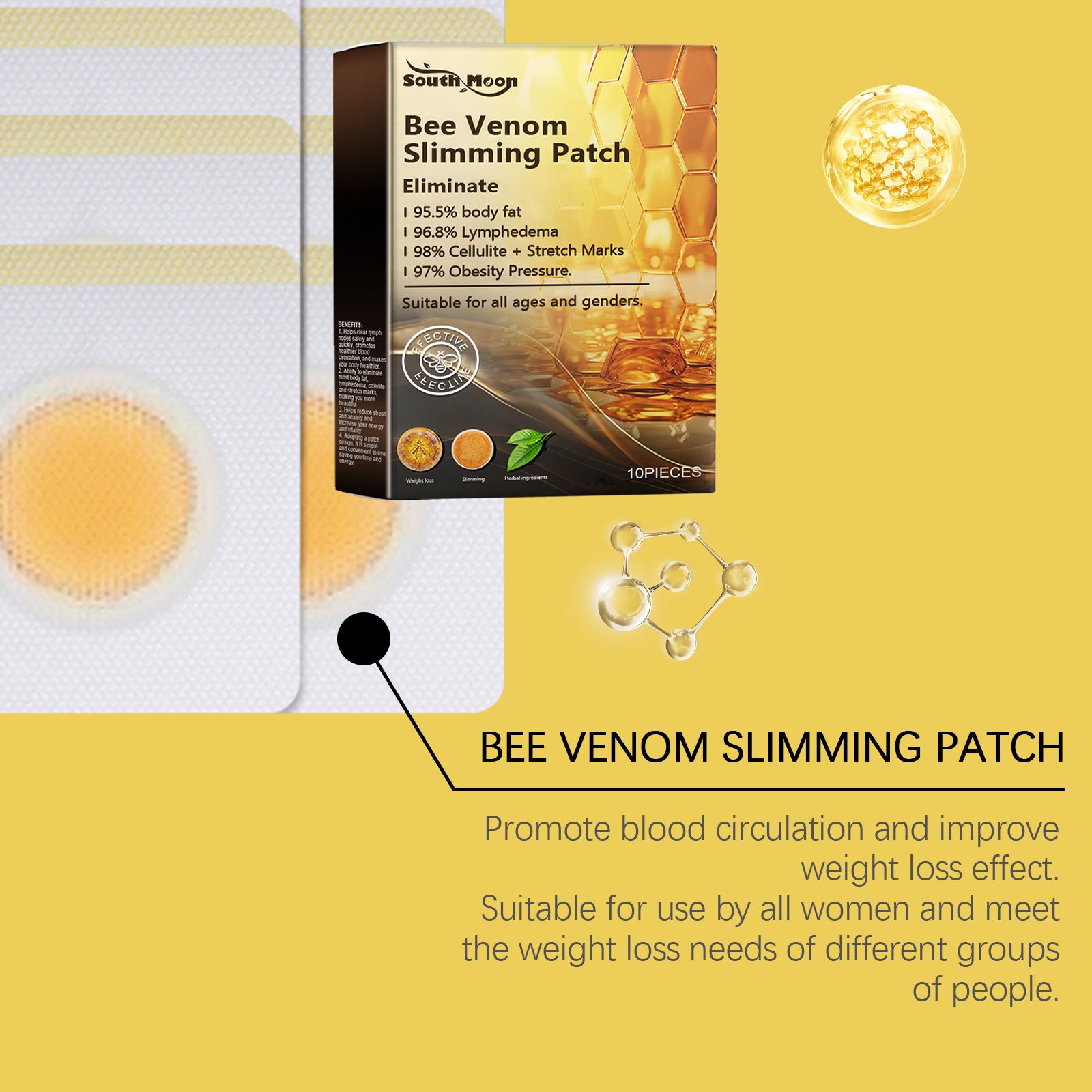 Bee Venom Body Shaping Patch For Firming Slimming And Daily Body Care