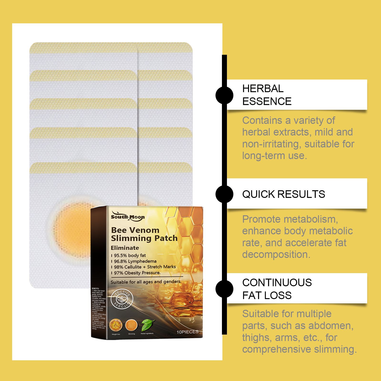 Bee Venom Body Shaping Patch For Firming Slimming And Daily Body Care