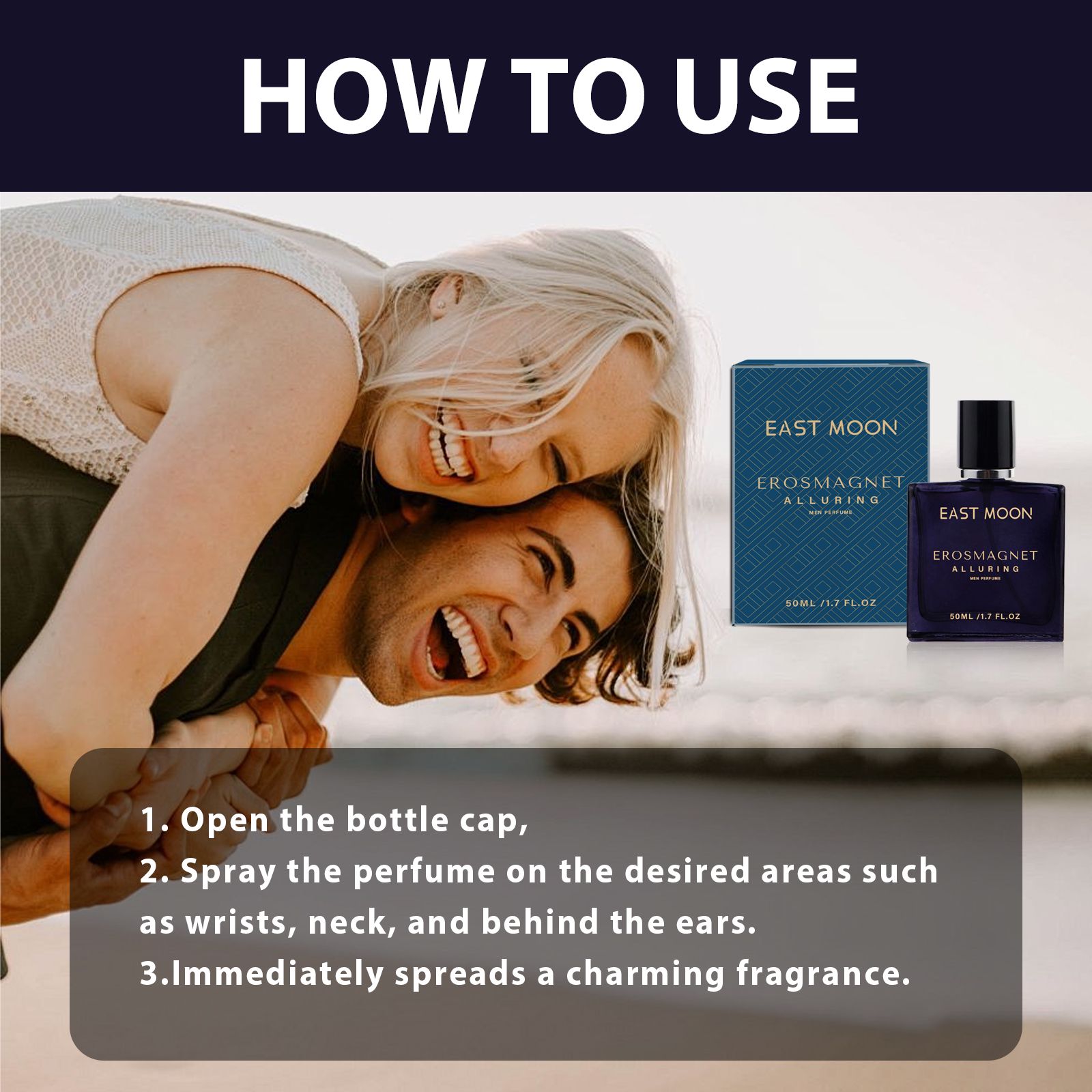 Men Charm Perfume Long Lasting Fresh Scent For Dating And Daily Wear