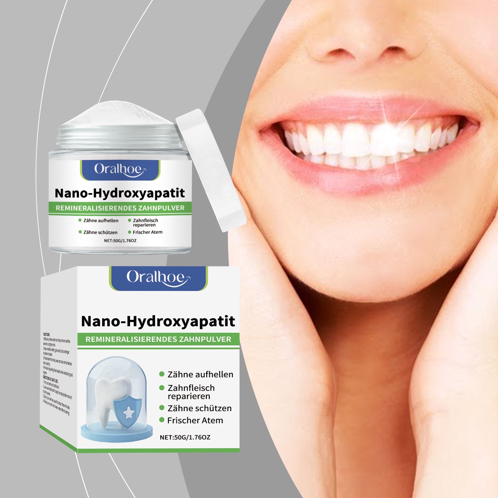 Tooth Powder Sodium Bicarbonate Gentle Cleaning Fresh Breath For Daily Oral Care
