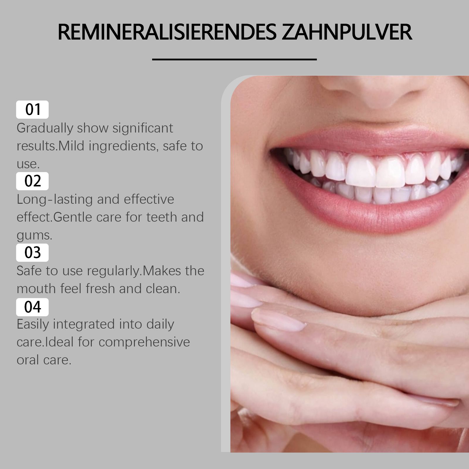 Tooth Powder Sodium Bicarbonate Gentle Cleaning Fresh Breath For Daily Oral Care