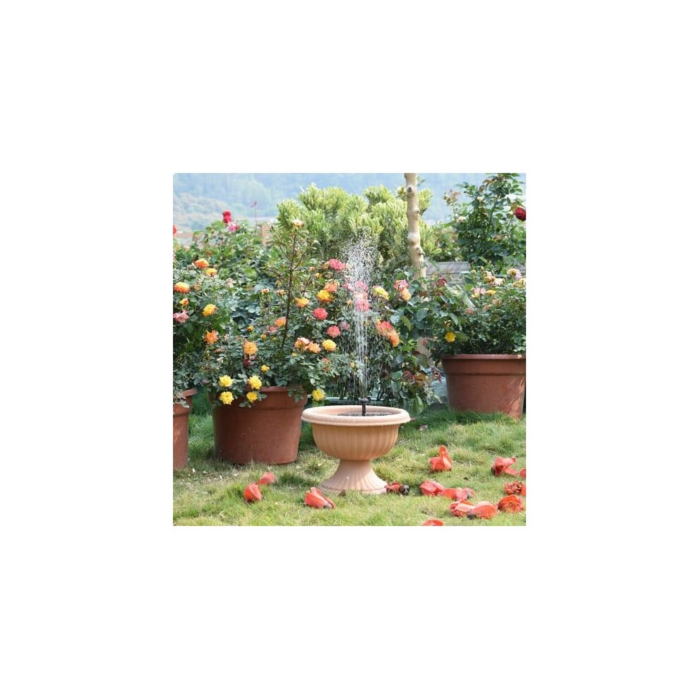 Standing Bird Bath Solar Fountain Water Pump