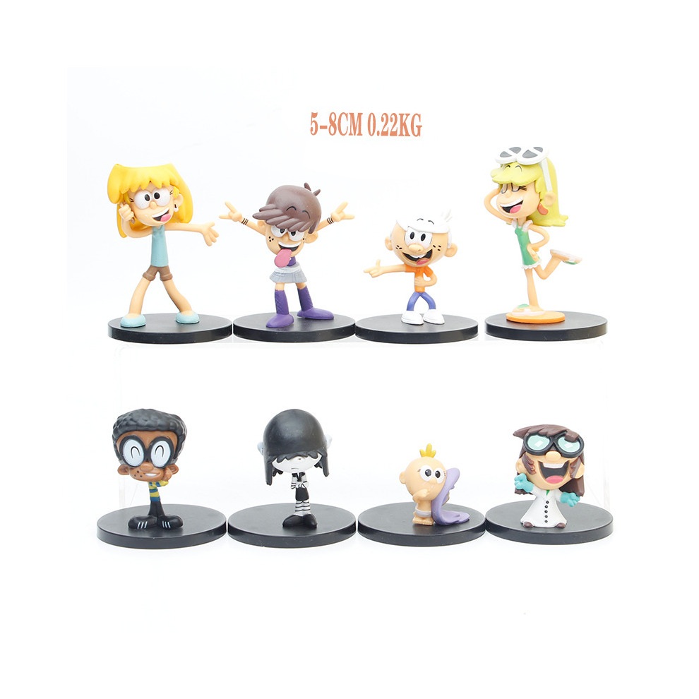 8Pcs/Set The Loud House Action Figure Model Toys Kids Gift