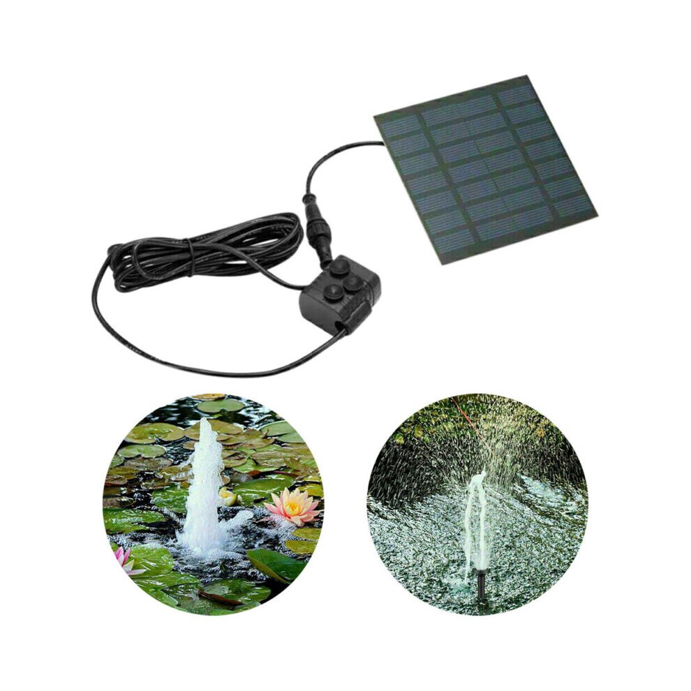 Mini Solar Panel Powered Water Pump Garden Pool Pond Fountain Home Waterfall