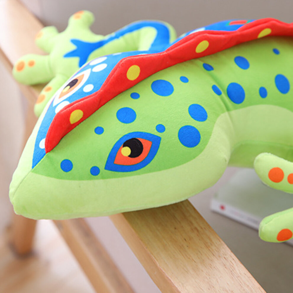 Lifelike Gecko Reptile Animal Plush Stuffed Doll Soft Bed Decor Trick Toy Gift