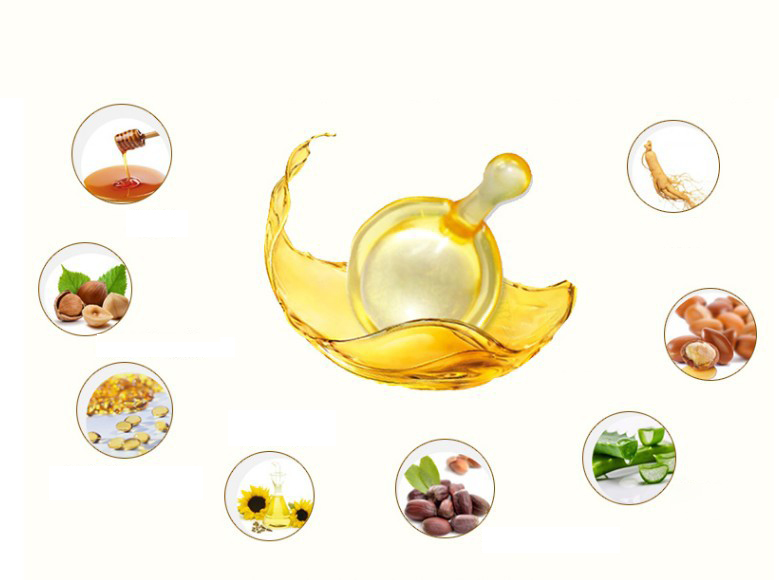 (Transparent Gold) Hair Vitamin Capsule Keratin Oil Smooth Silky Hair Serum Moroccan Oil Anti Hair Loss Repair Damaged Hair Essential Oil 10PCS