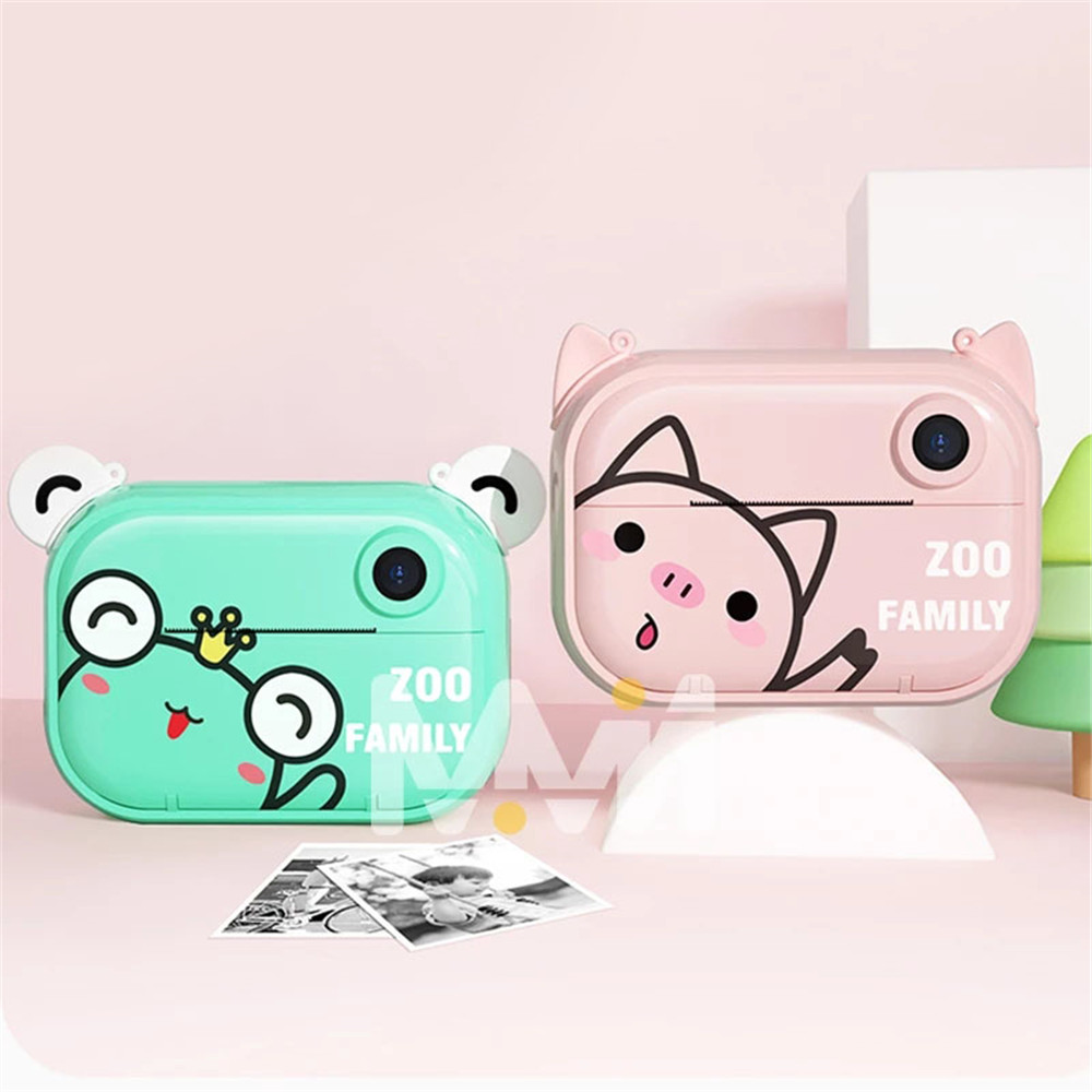 (Pink) Children Instant Print Camera Kids Mini Wifi Digital Camera Toys 1080P HD Video Camera Camcorder with 32GB TF Card Electronic Gifts for Child Teens