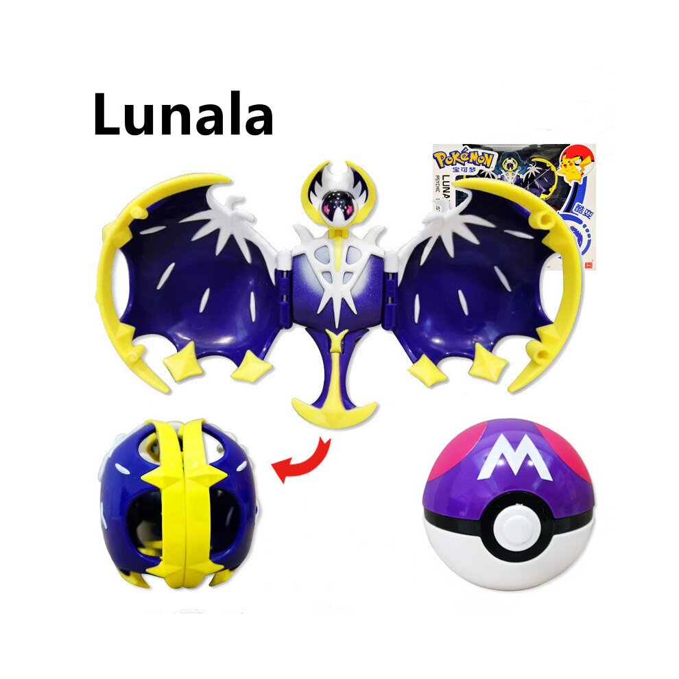Pokémon Anime action Figure Poké Ball Toys Throwing Balls with Battle Figure Lunala Elf Dolls Kids Toys Gift