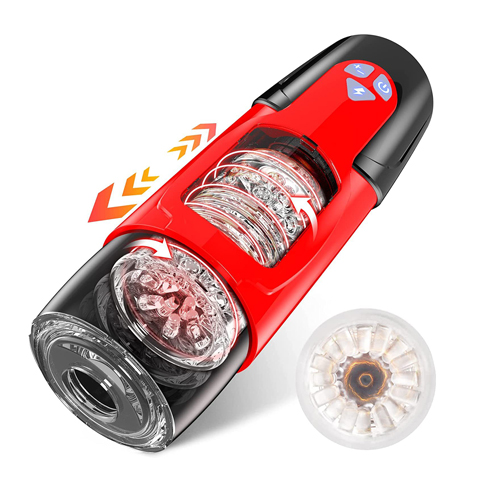 Automatic Male Masturbator Cup Adult Oral Pocket Pussy Sex Toys for Men Electric Masturberbate Stroker Toy Masturbation Adult Toys for Penis Stimulation with Vagina textured 7 Rotating 3 Vibrating Modes