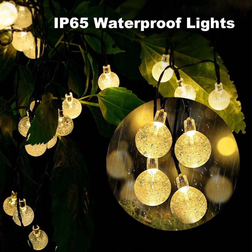 50 LEDs Solar Garden Lights Solar Lights Outdoor Garden Waterproof Warm White