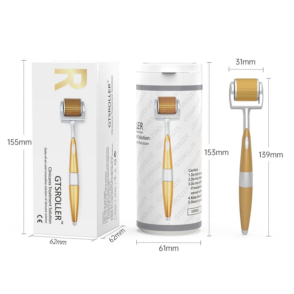 (0.2mm) Microneedle GTS 192 Derma Roller Hair and Scalp Roller  Facial Skin CareTool for Dormant Scalp Follicles Stimulates Healthy Hair Growth Suitable for Men and Women