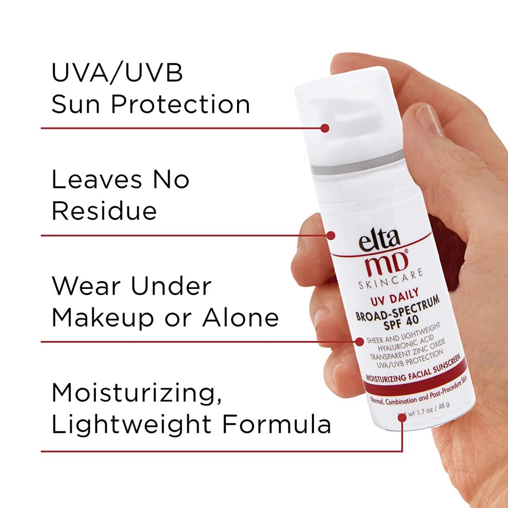 Eltamd UV Facial Sunscreen Daily SPF 40, 48-Gram 1.7 Ounce