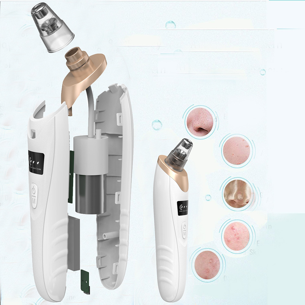 Blackhead Remover Vacuum Facial Pore Cleaner Household Electric Acne Comedone Whitehead Extractor Tool LCD Display Skin Car Device  For Women And Men