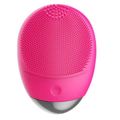 Electric Silicone Face Cleanser Brush Scrubber Ultrasonic Vibrating Facial Cleansing Brush Facial Massager Tool for Exfoliating Removing Blackhead