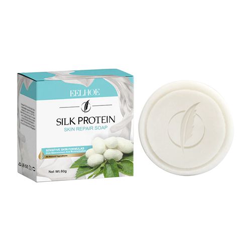 Milk Soap Silk Protein Skin Repair Soap Back Acne Treatment Soap Bars Skinferm Collagen Milk Whitening Deep Face Cleaning Wash Care