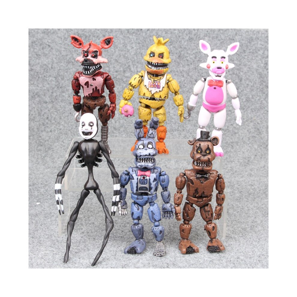 FNAF Five Nights At Freddys PVC Action Figures Toys Night Bear Figures Toy Sets Kids Toys Birthday Gift