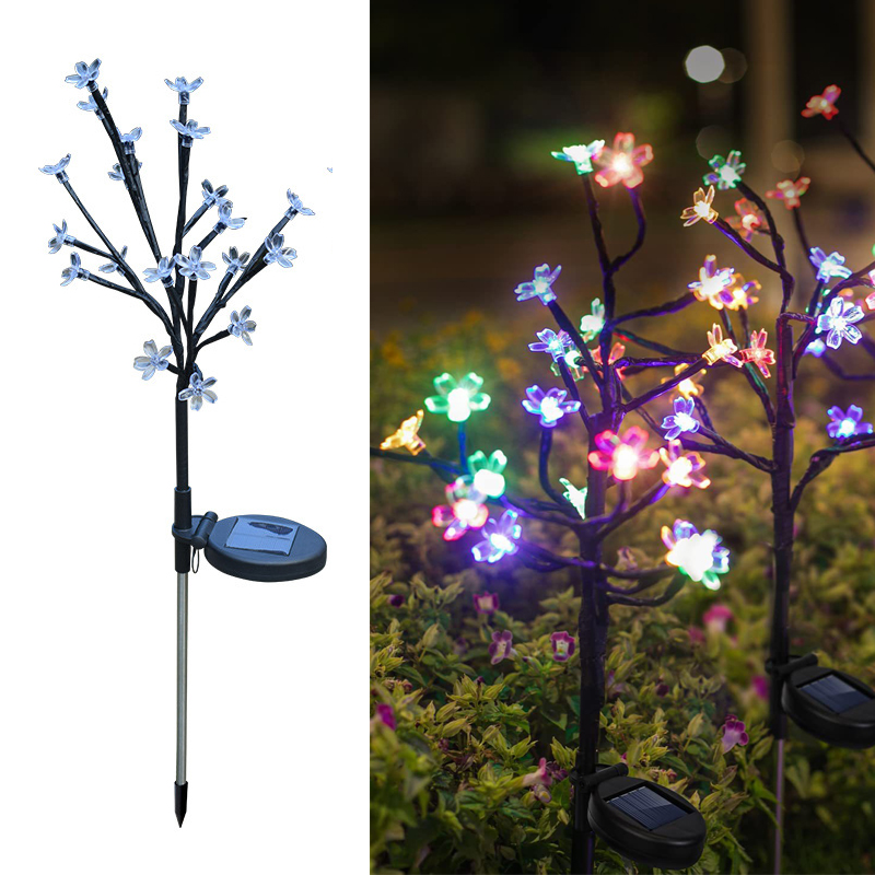 Solar Lights Outdoor Garden Solar Flower Lights for Lawn Yard Garden Ornaments Outdoor Christmas Decorations