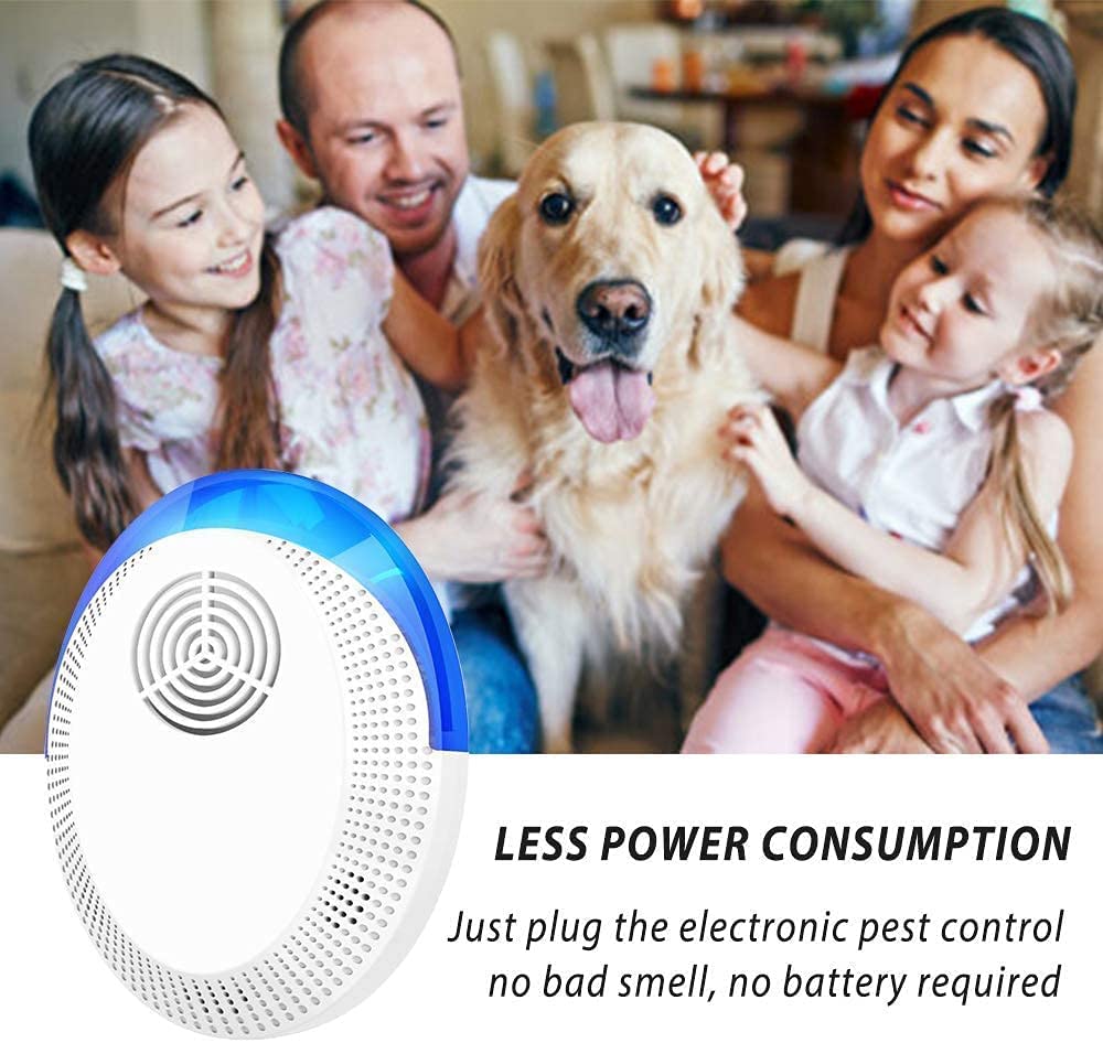 4PCS Ultrasonic Pest Repeller Electronic Mouse Repellent plug in Pest Control for Mouse Anti Rat Spider Rodent Fly Mosquitoes