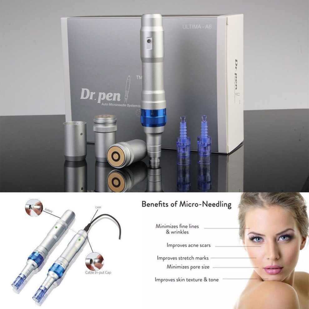 Dr. Pen Ultima A6 Microneedle Derma Pen Electric Wireless+17PCS