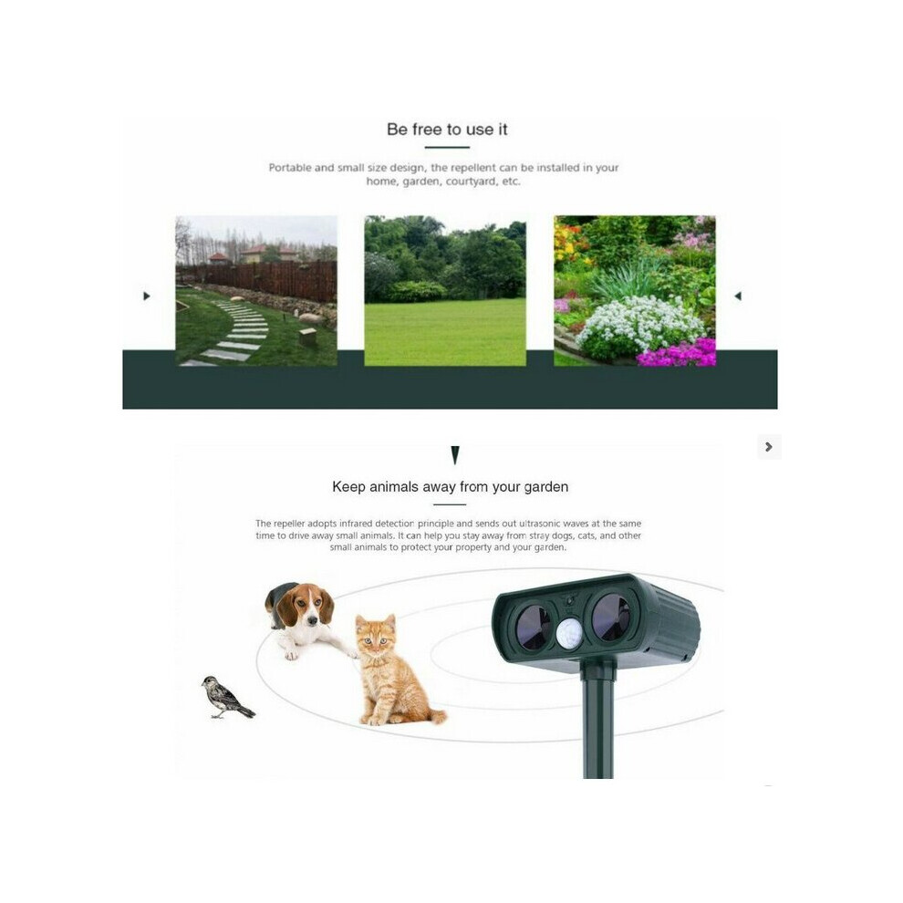 Solar Power Cat Repellent Scarer