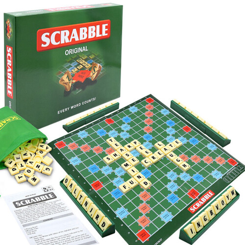 Scrabble Board Game Spelling Puzzle Game Educational Toy Family Party Kids Adult