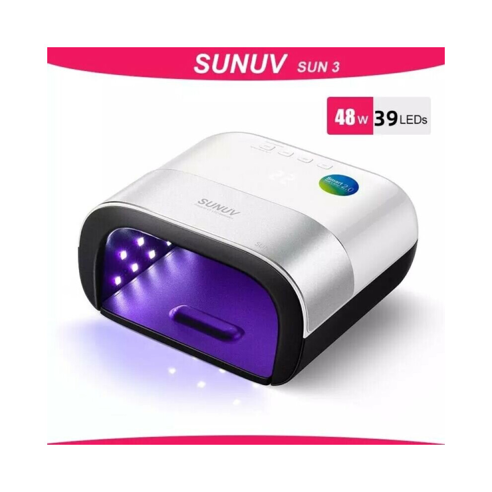 48W SUN3 Nail Lamp UV LED Gel Nail Dryer Cure Manicure Pedicure Machine